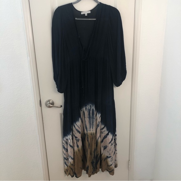 Young Fabulous & Broke Dresses & Skirts - Young fabulous broke dawn tie dye maxi dress size XS flowy relaxed Bohemian